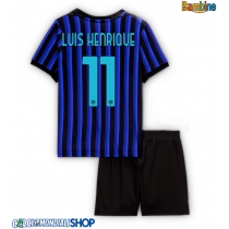 Maglie da calcio Inter Milan Luis Henrique #11 Prima Maglia Bambino 2025-26 Manica Corta + Pantaloni corti)